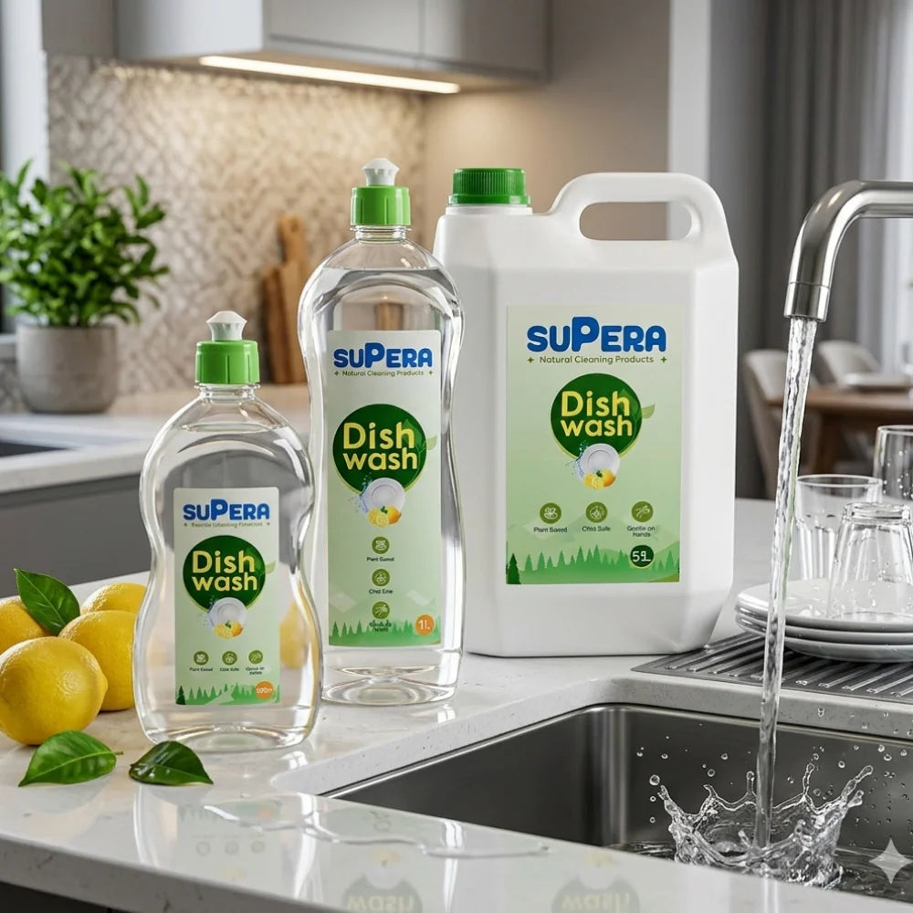 Dish wash and kitchen