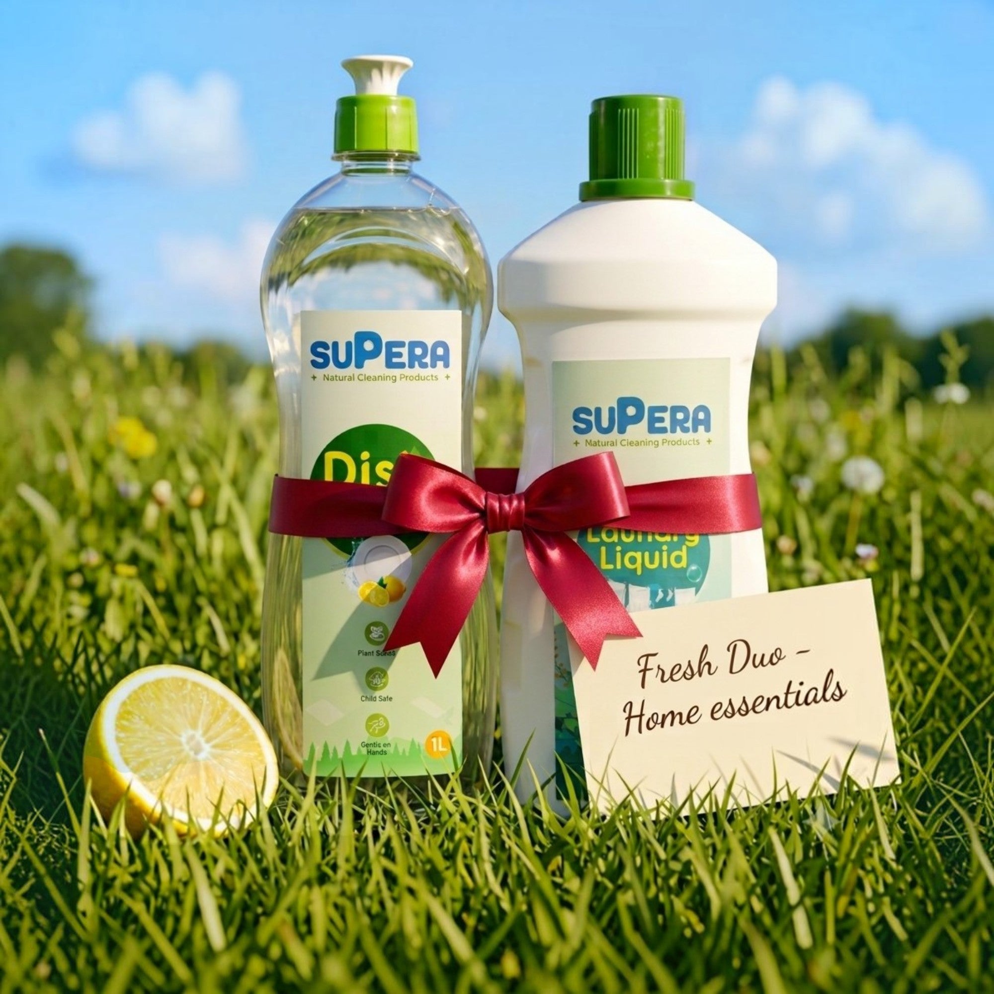 Supera Laundry & Dishwash - Fresh Duo ( 1L Each - Total 2L Pack)