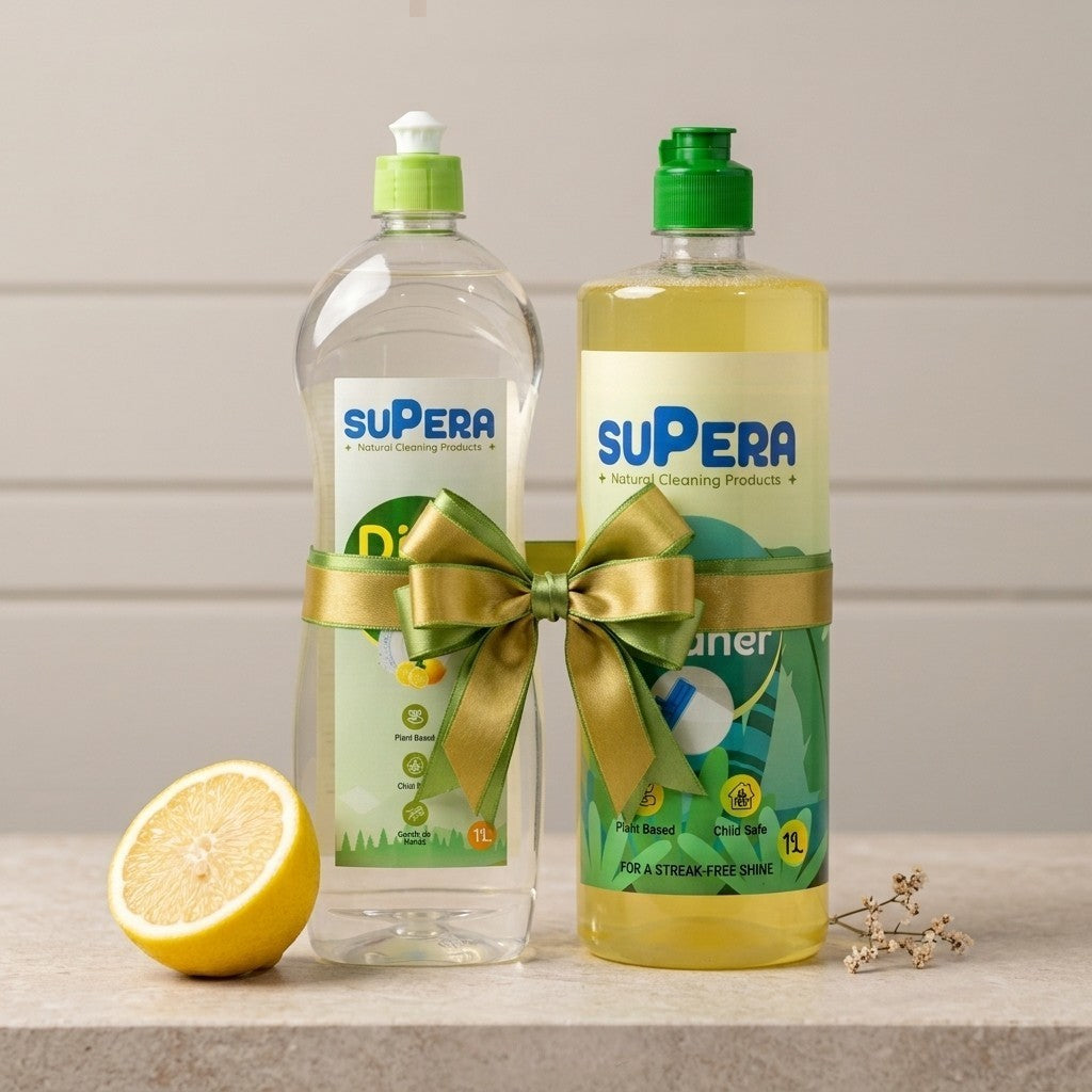Supera Kitchen & Surface Care - Sparkle Duo (1L Each - Total 2L Pack)
