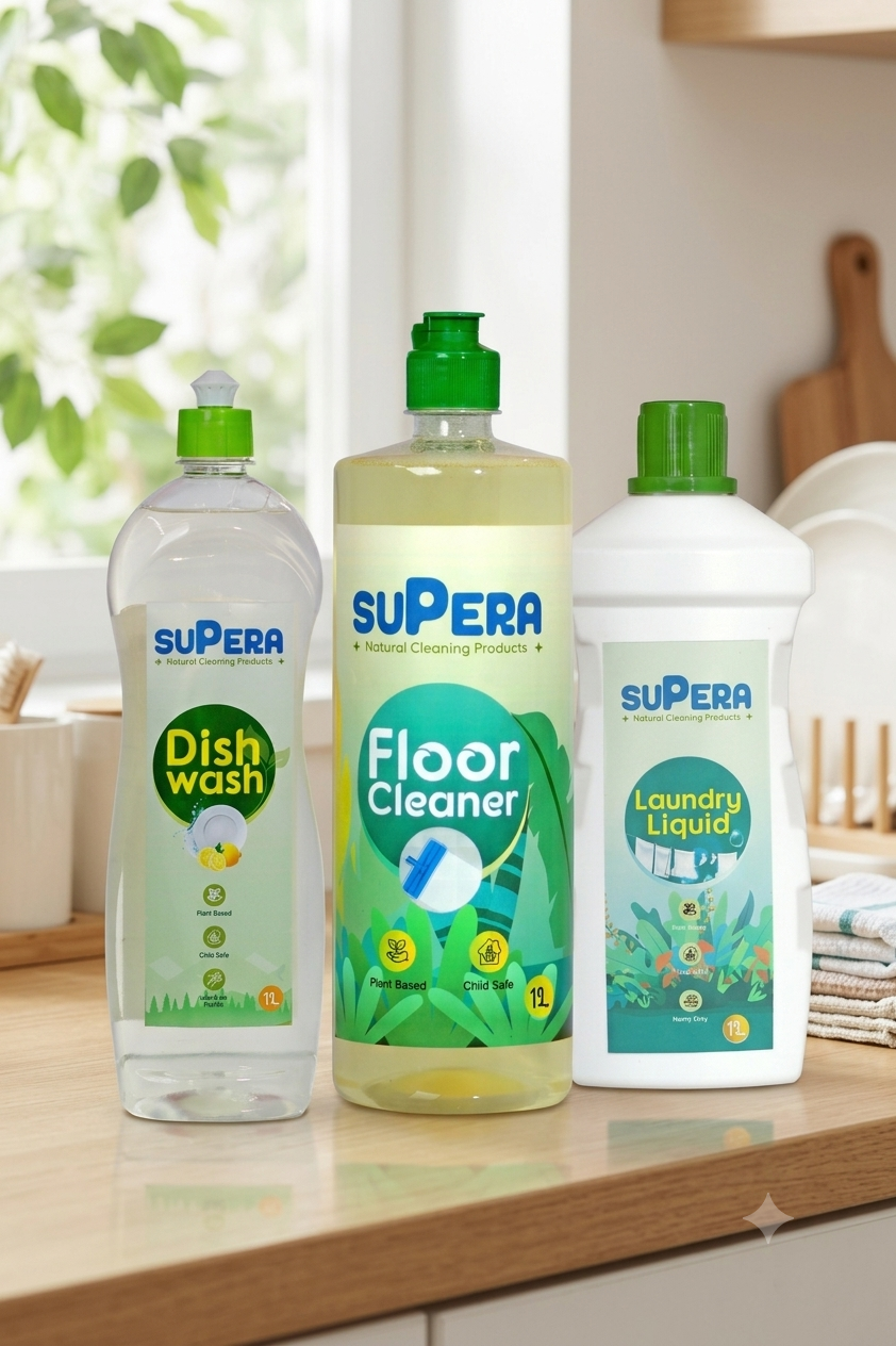 Supera Daily Home Clean Trio (1L Each - Total 3l Value Pack)