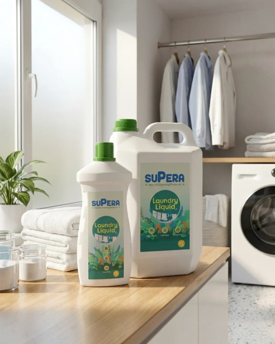 Natural Liquid Detergent | Top and Front Load | Rose Fragrance